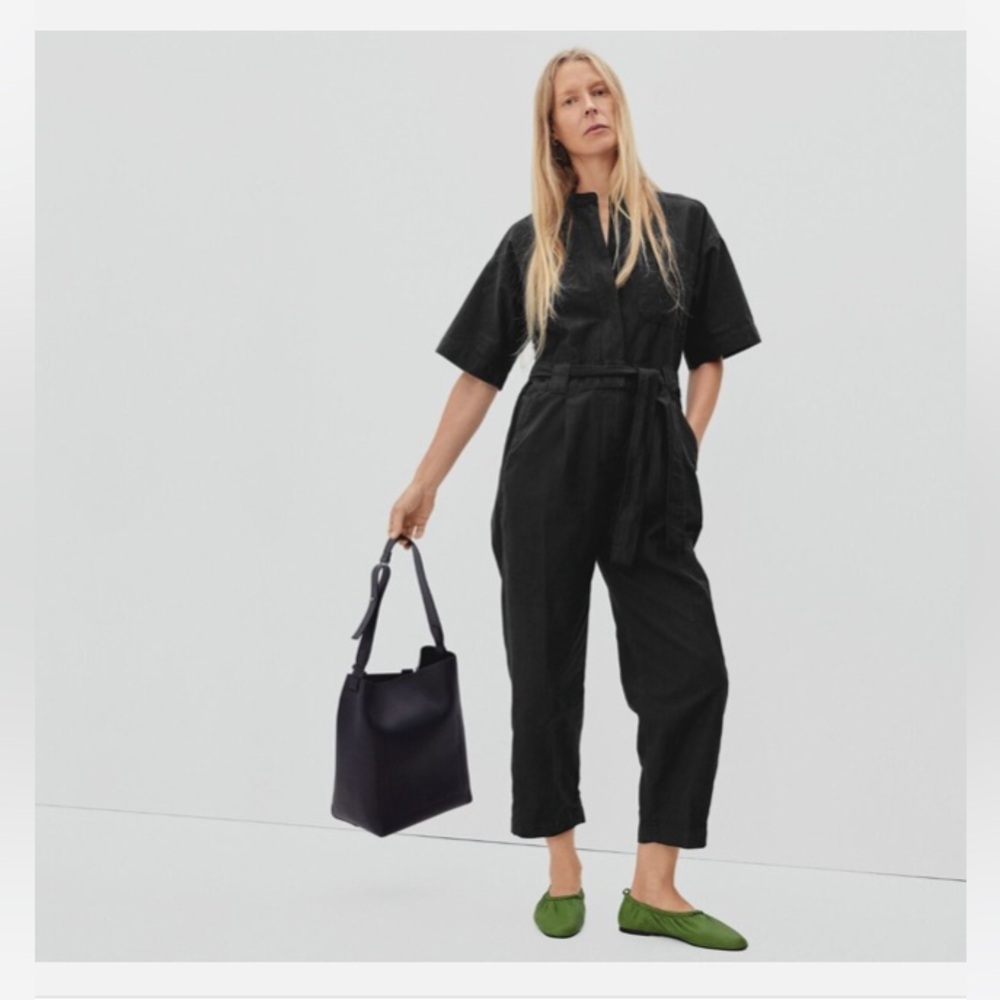 Everlane | The Fatigue Short-Sleeve Jumpsuit Grey | 4